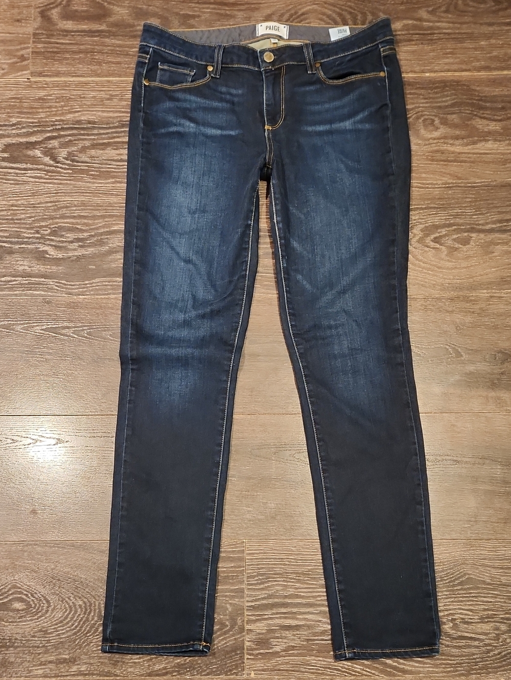 ❤️ PAIGE SKYLINE SKINNY JEANS, SURFACE WASH, 12 (31) - Picture 2 of 8